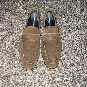 Nordstrom brand suede penny loafers -8.5 never worn